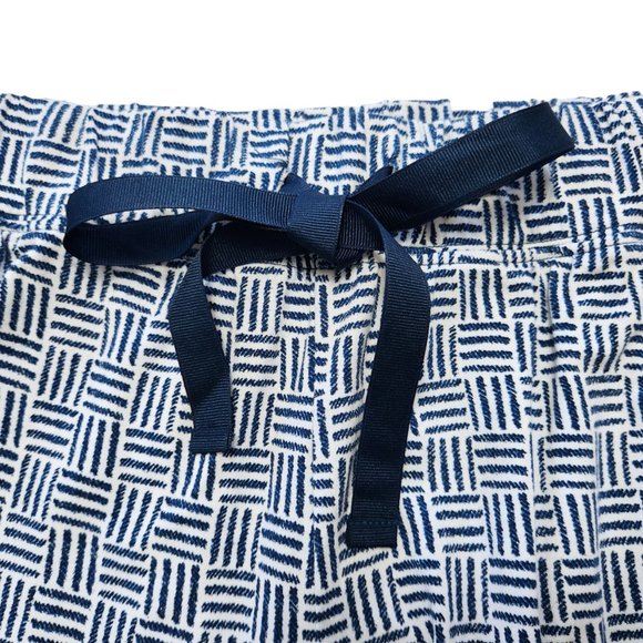 SLEEP by Cacique Blue & White Pajama Lounge Pants Jogger Hem w Lace Sz 18/20 - Picture 9 of 13